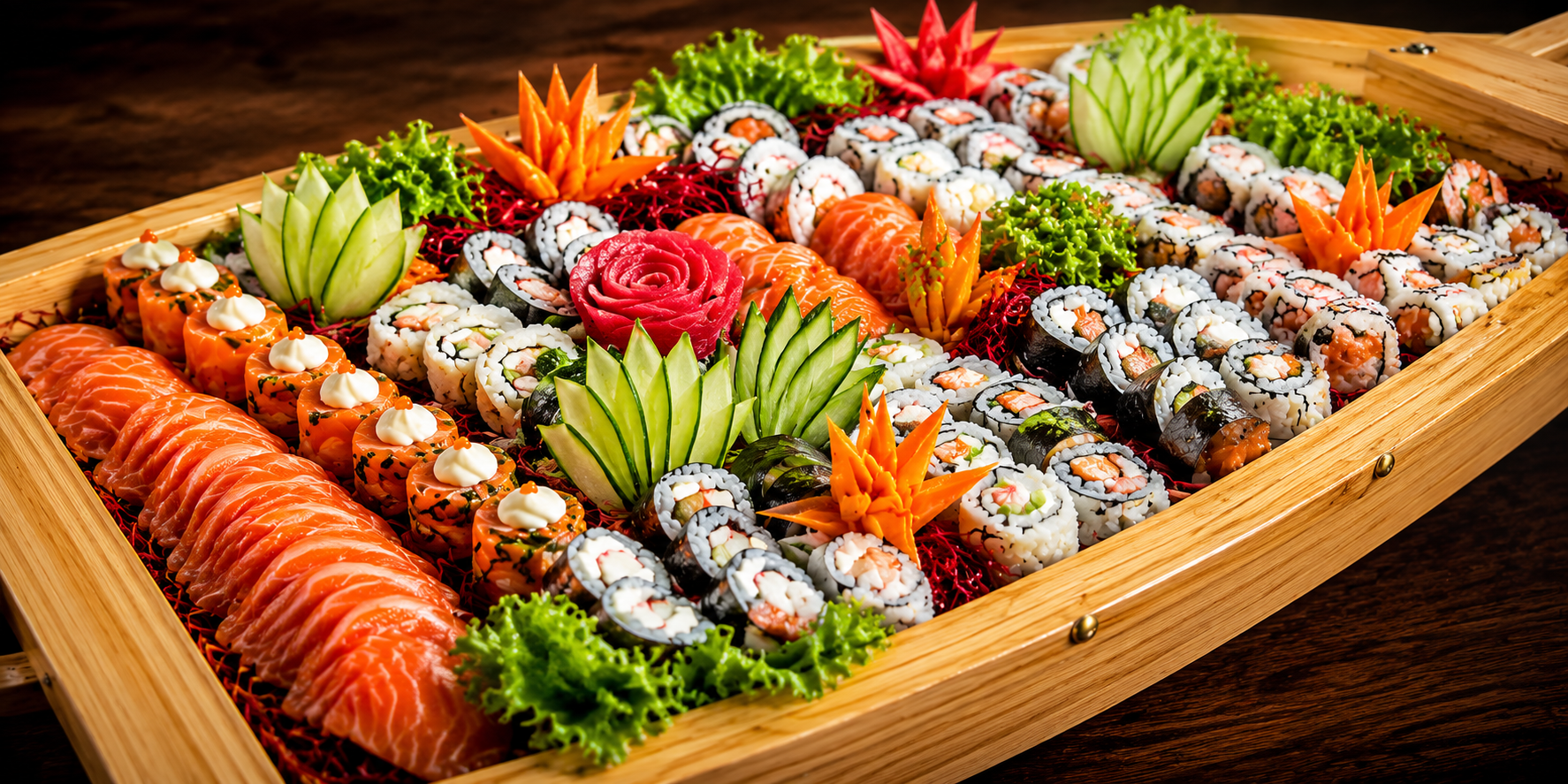 Barca de sushi do Samura, restaurante japonês em Goiânia no Setor Bueno